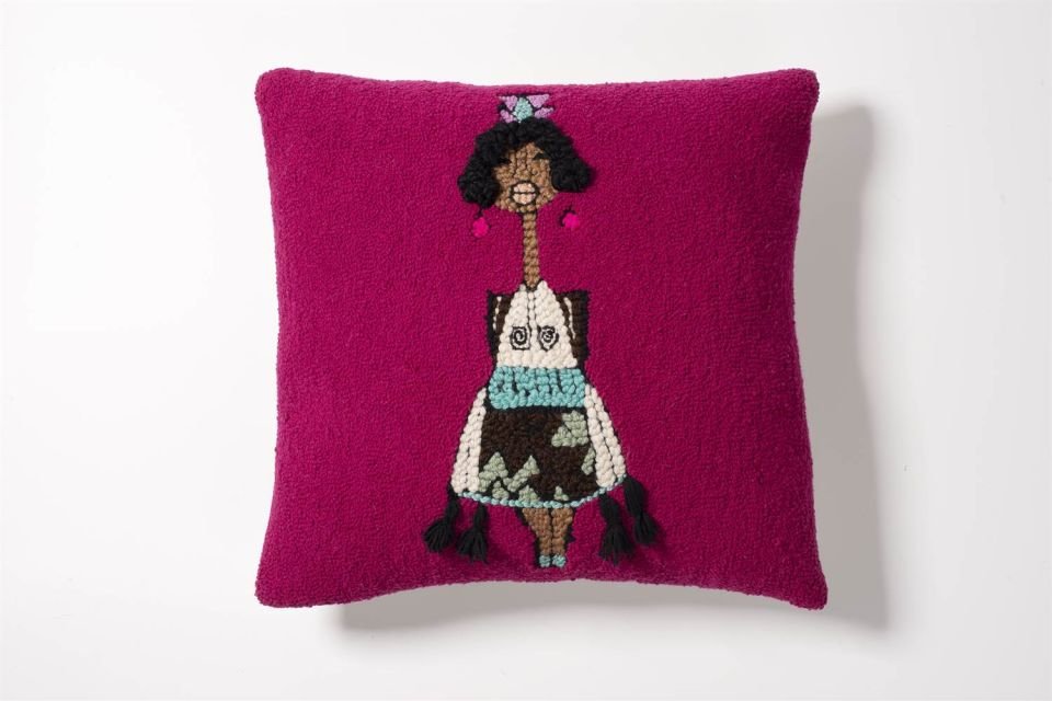 AFRICAN GIRL PINK  Punch Yastık