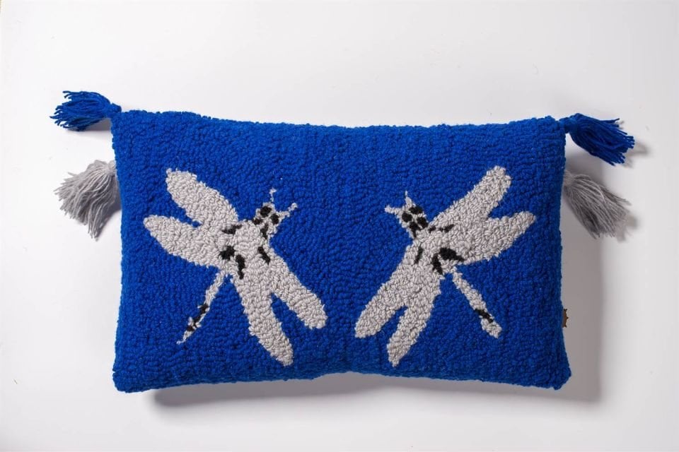 BRAVE BLUE Yün Yastık