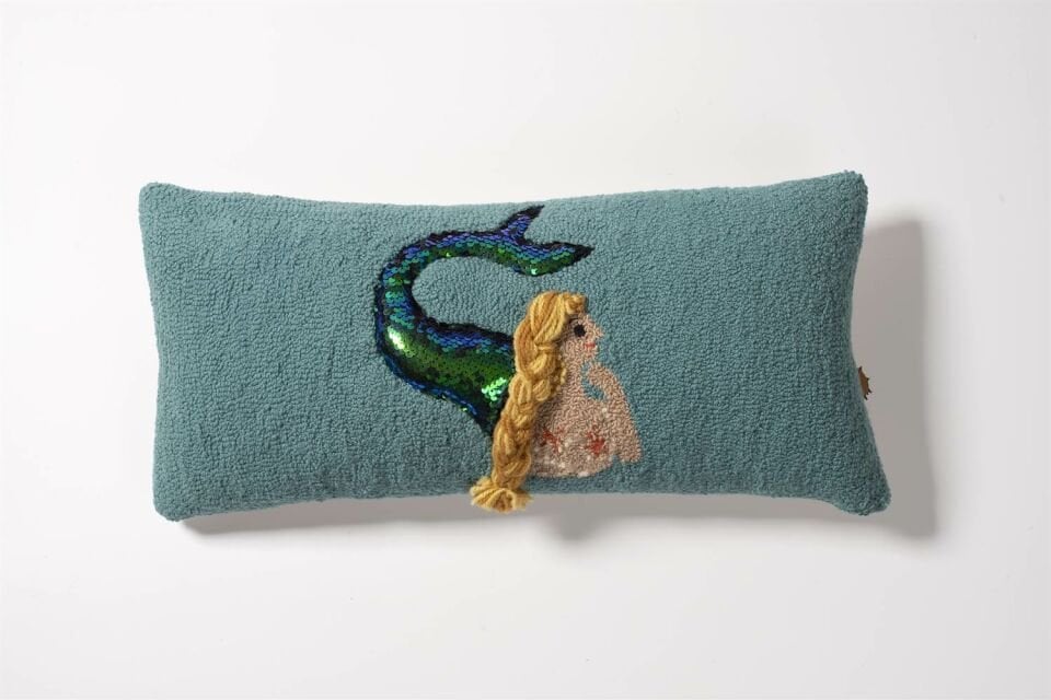 MERMAID Punch Yün Yastık