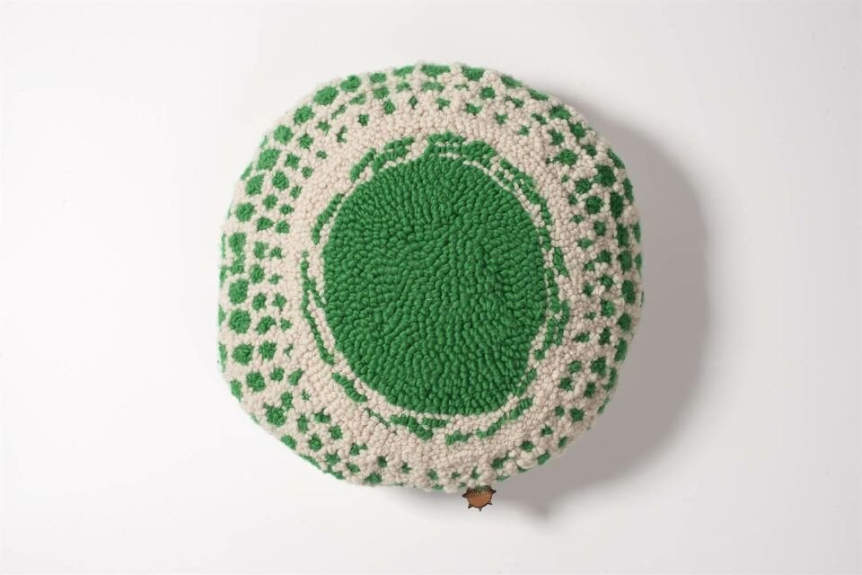 PAINTBALL GREEN Punch  Yün Yastık