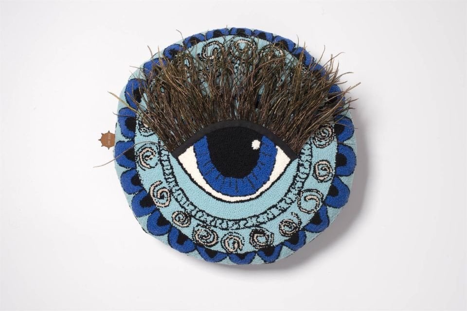 PILLOW OF EYES BLUE  Punch Yastık